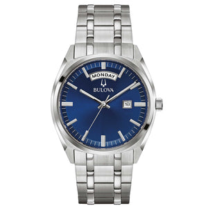 Orologio Uomo Surveyor Day Date Blu Bulova