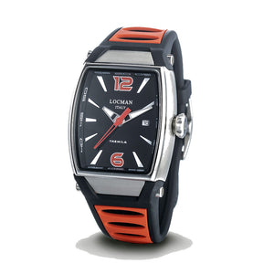Orologio Uomo Tremila Rosso in Acciaio e Titanio Locman