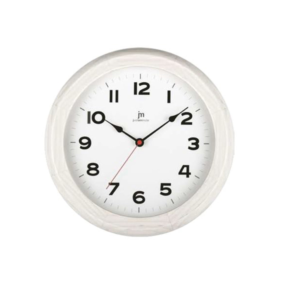 Orologio da Parete in Legno Bianco Lowell