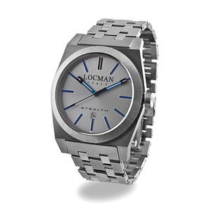 Orologio da Uomo in Acciaio Ref. 201 Stealth 020100AGFBK1BR0 - Locman