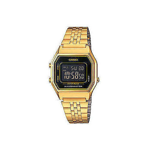 Orologio Casio Vintage Digitale Retro Gold Plated Unisex LA680WEGA-1BER