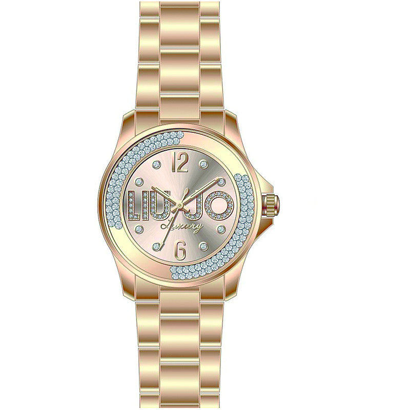 Orologio Donna Liu Jo Luxury Dancing Rosa Solo Tempo Swarovski TLJ799