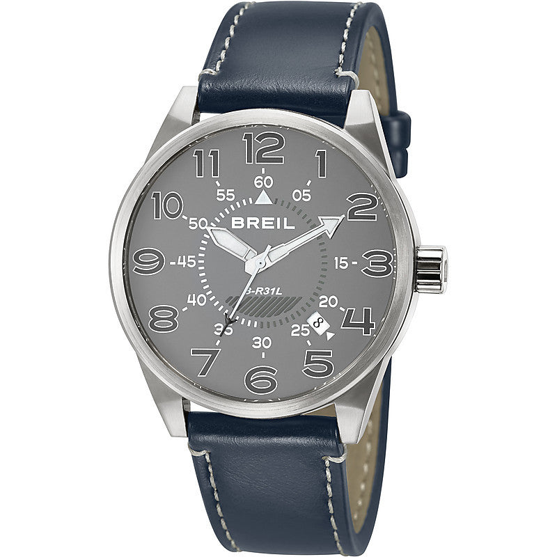 Orologio Uomo Grigio Breil Flight Control Solo Tempo Gent 45 MM TW1383