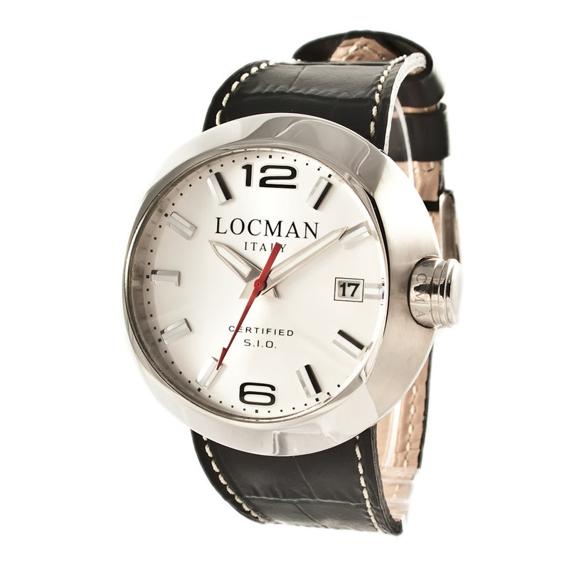 Locman Italy Orologio Uomo Change Ref. 0422 - Cassa In Acciaio PVD 46mm, Cinturino In Gomma Blu, Quarzo, Impermeabile 5 ATM