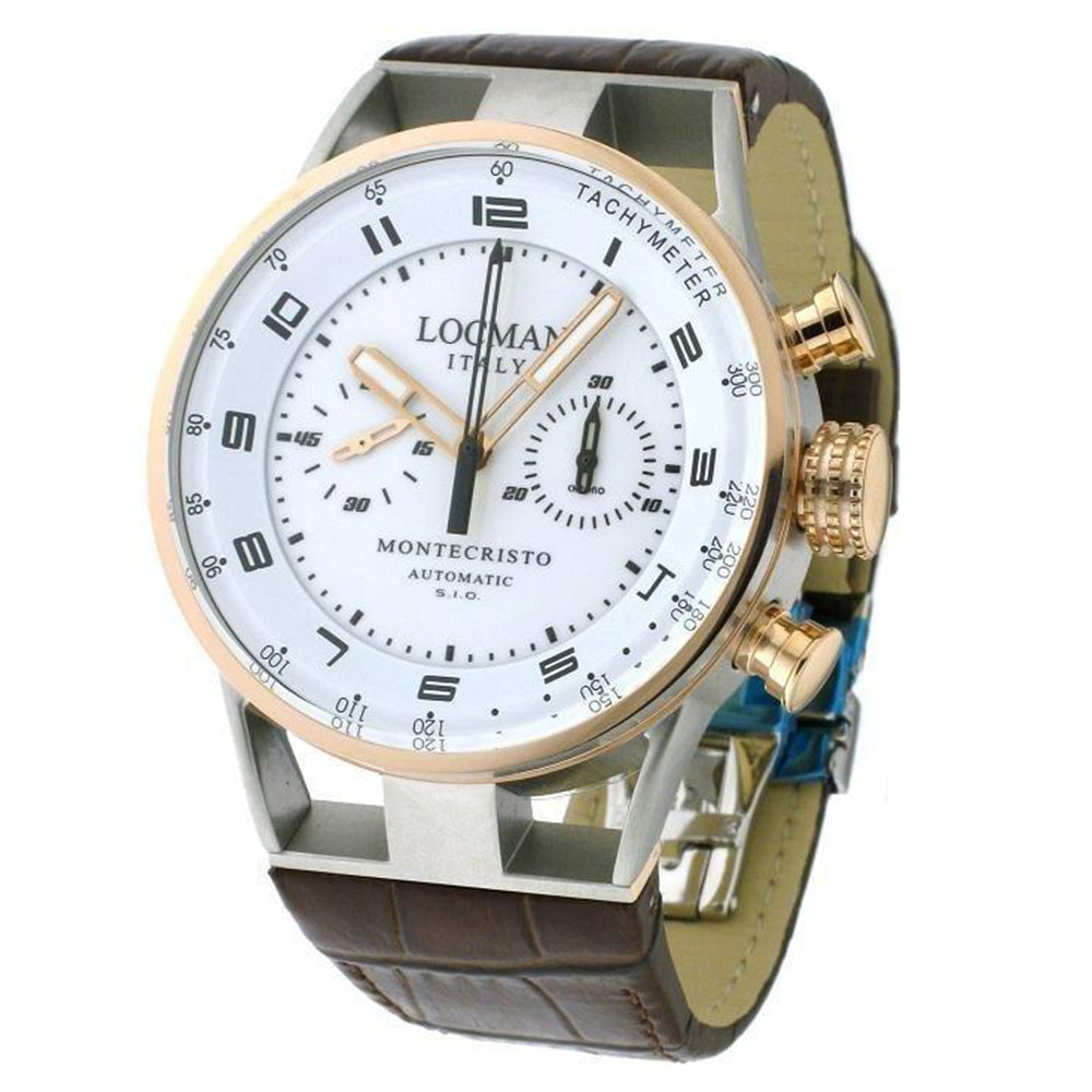 Cronografo Uomo Locman Montecristo Acciaio Bianco 0514V14-RNWHKPSN