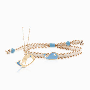 Parure Bracciale e Pendente Io&Te Oro Giallo Balena PMG045 - Le Bebè
