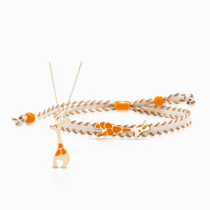 Parure Bracciale e Pendente Io&Te Oro Giallo Giraffa PMG043 - Le Bebè