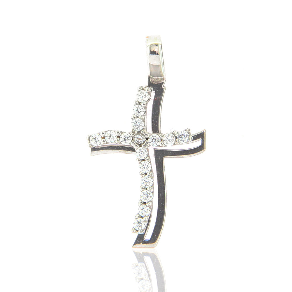 Collana croce fede in acciaio inossidabile per le donne regali
