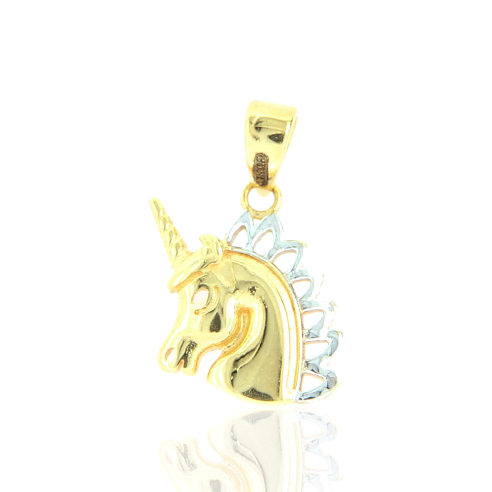 Pendente Donna Unicorno in Oro 2 Colori