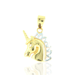 Pendente Donna Unicorno in Oro 2 Colori