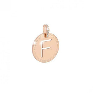 Pendente Lettera F Myworld Charm con Cristalli Rebecca Gioielli