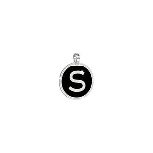 Pendente Lettera S Myworld Charm Nero Rebecca Gioielli   