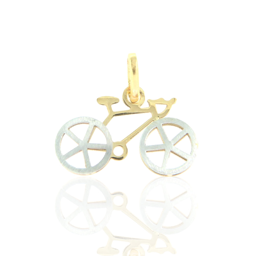Pendente Unisex Bicicletta in Oro 2 Colori