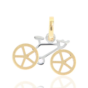 Pendente Unisex Bicicletta in Oro 2 Colori