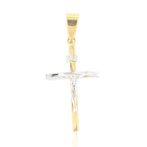 Pendente Unisex Croce in Oro 2 Colori