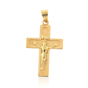 Pendente Unisex Croce in Oro Giallo