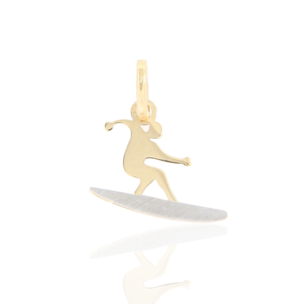 Pendente Unisex Snowboard in Oro 2 Colori