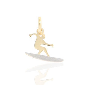 Pendente Unisex Snowboard in Oro 2 Colori