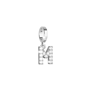 Pendente con Zirconi Lettera M Myworld Charm BWMPBM63 - Rebecca Gioielli   