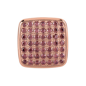 Pietra Pavè Cubic Zirconia Rosa Quadrata Grande TJ2086 - Breil Stones
