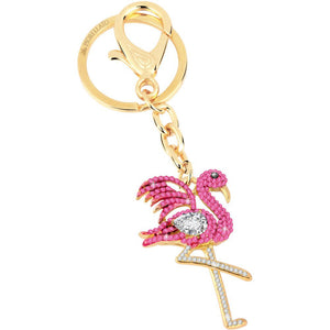Portachiavi Donna Magic Fenicottero Gold con Cristalli Morellato