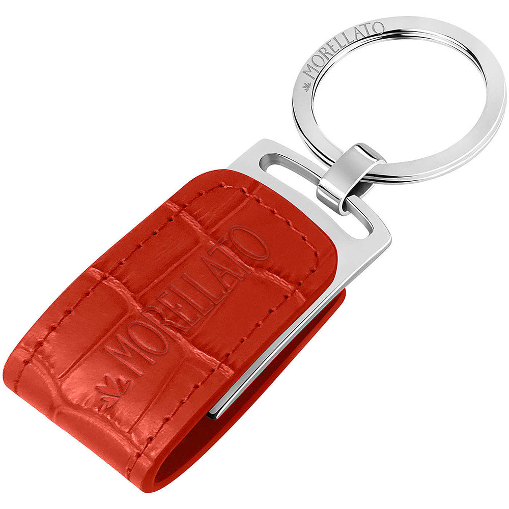 Gusti Portachiavi In Vera Pelle Tammo | Portachiavi In Pelle Rossa Con Anello Dorato, Concia Vegetale, Personalizzabile Con Incisione, Regalo Elegante Uomo/donna