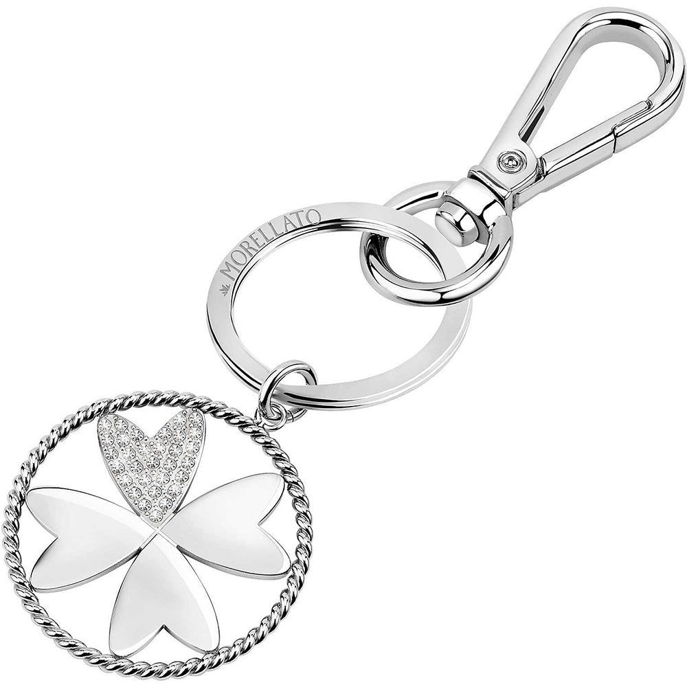 Portachiavi Donna Quadrifoglio Zirconi Lucky Morellato