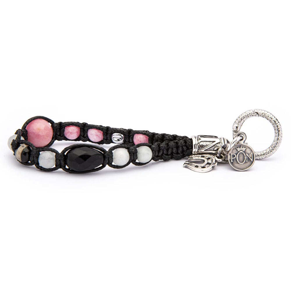 Portachiavi Unisex Onice Agata Rosa Portonovo