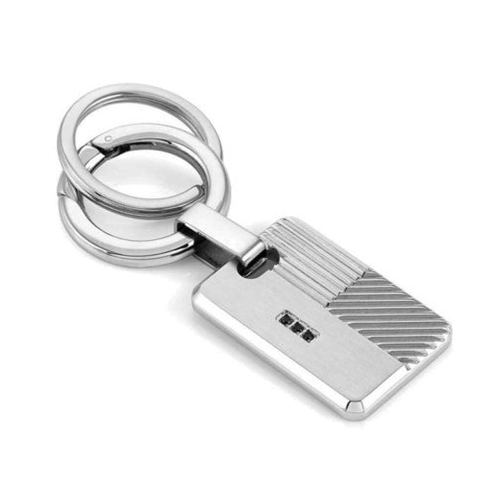 Portachiavi Uomo Acciaio Keyrings Rigato Nomination