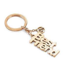 Portachiavi Uomo Acciaio Oro Rosa Keyrings Best Friend Nomination