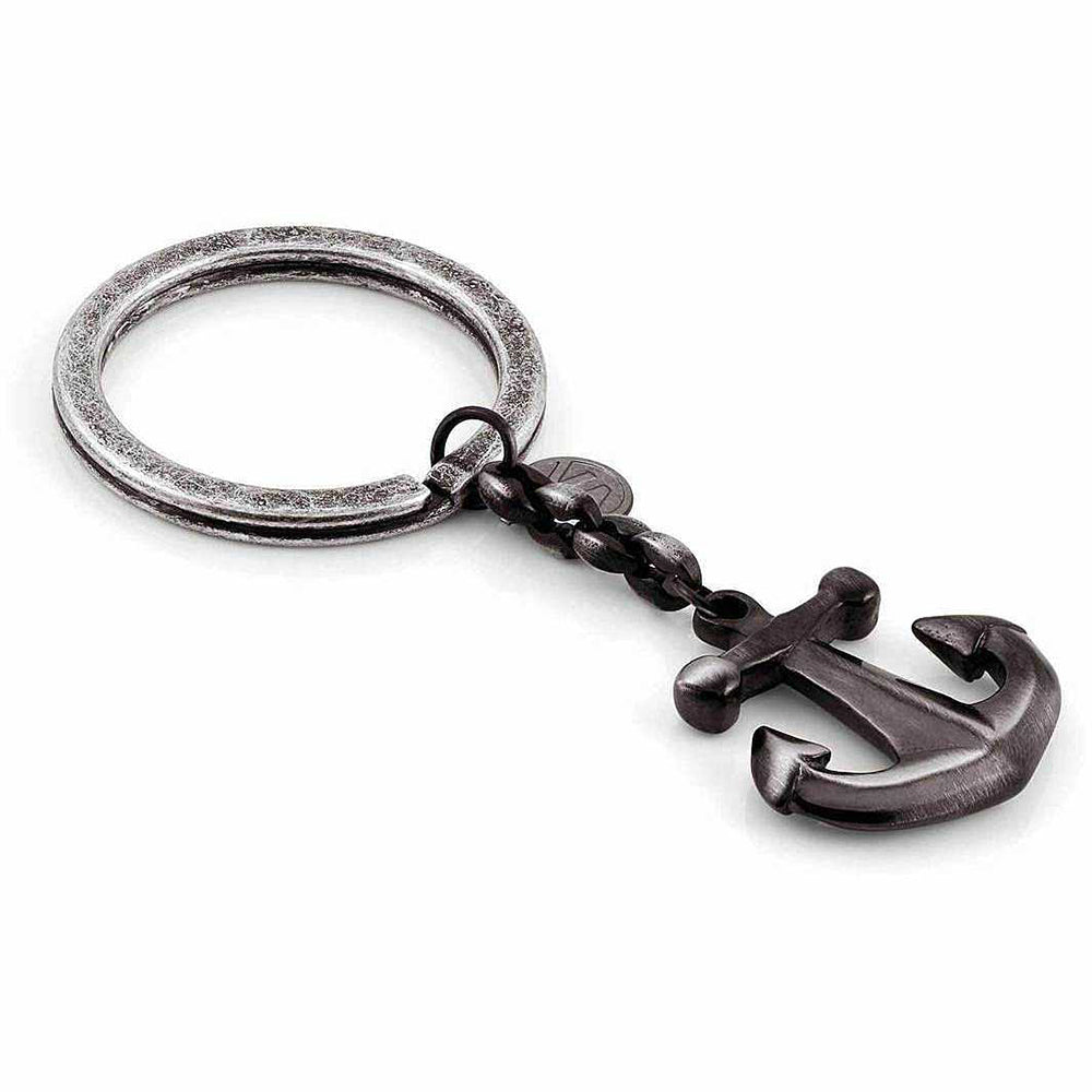 Portachiavi  Uomo Acciaio Vintage Ancora Atlante Nomination