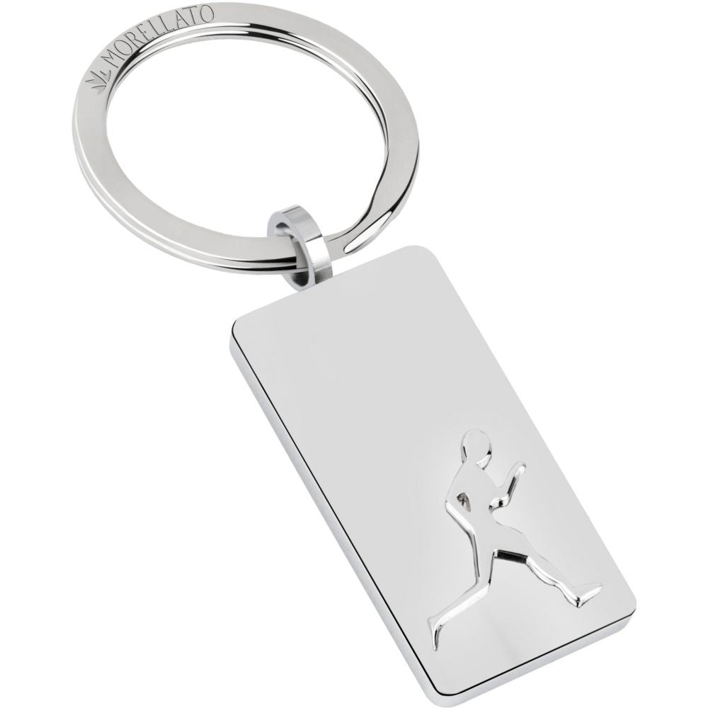 Portachiavi Uomo Acciao Targhetta Runner Morellato