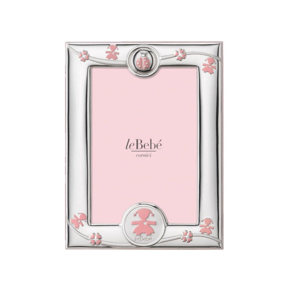 Portafoto Cornice Femminuccia Coccinella Fortuna LB211/10R - Le Bebè    