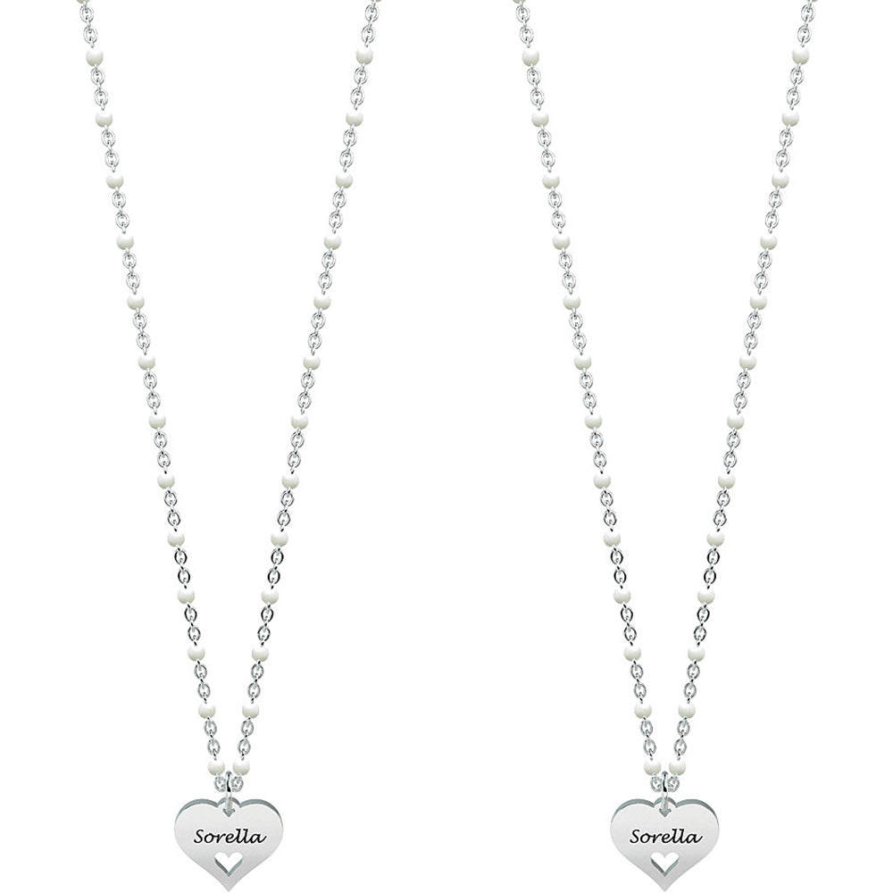 Set 2 Collane Family Cuore Sorella 751087 Kidult