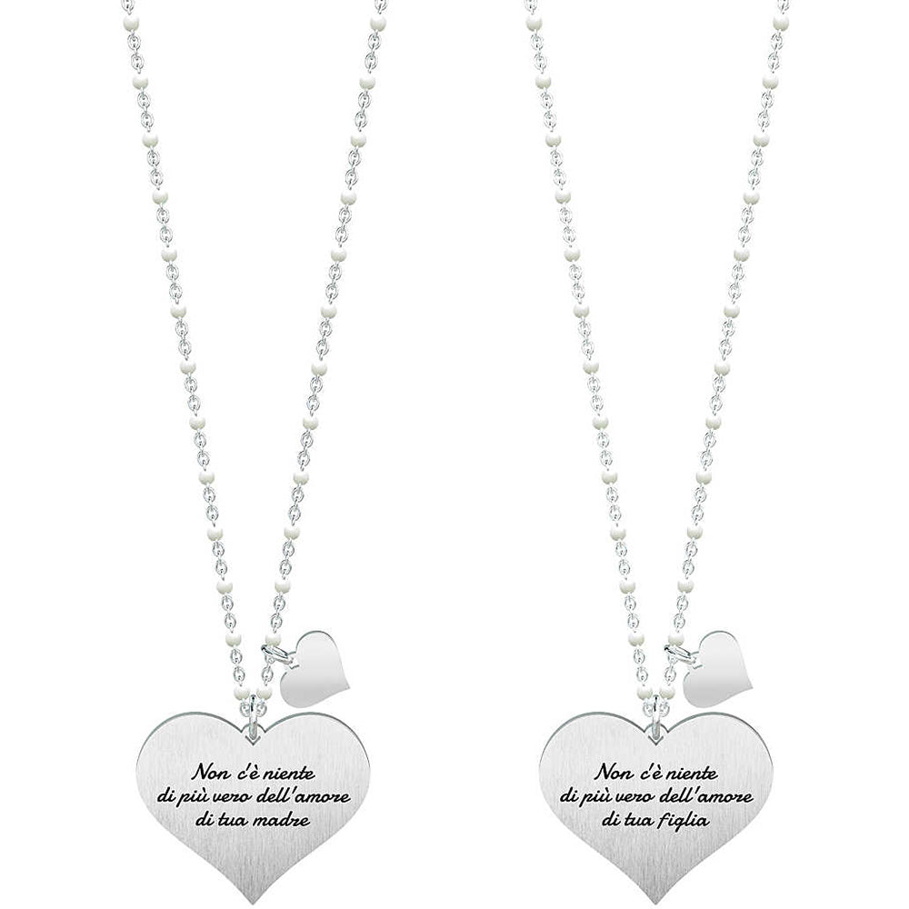 Set 2 Collane Family Madre Figlia Vero Amore Life 751016 Kidult