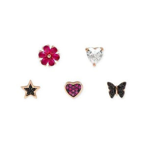 Set Orecchini Donna Argento Rose Sweetrock Nature Misto Nomination