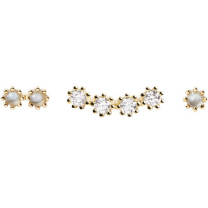 Set Orecchini Donna in Argento Gold Motion Ocean PDPaola