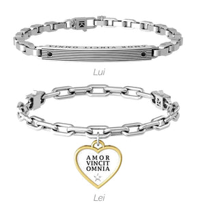 Set di Bracciali Lui & Lei L’amore vince tutto Love 732131 Kidult