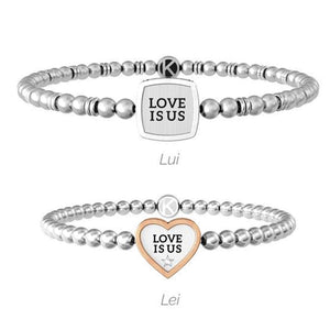Set di Bracciali Lui & Lei Love is Us Kidult Love 732130 Kidult
