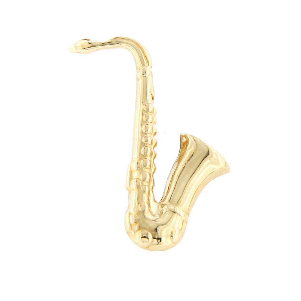 Spilla Unisex in Oro Giallo Sassofono