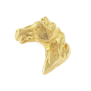 Spilla Unisex in Oro Giallo Testa di Cavallo